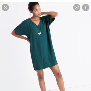 Madewell Green Shift Dress